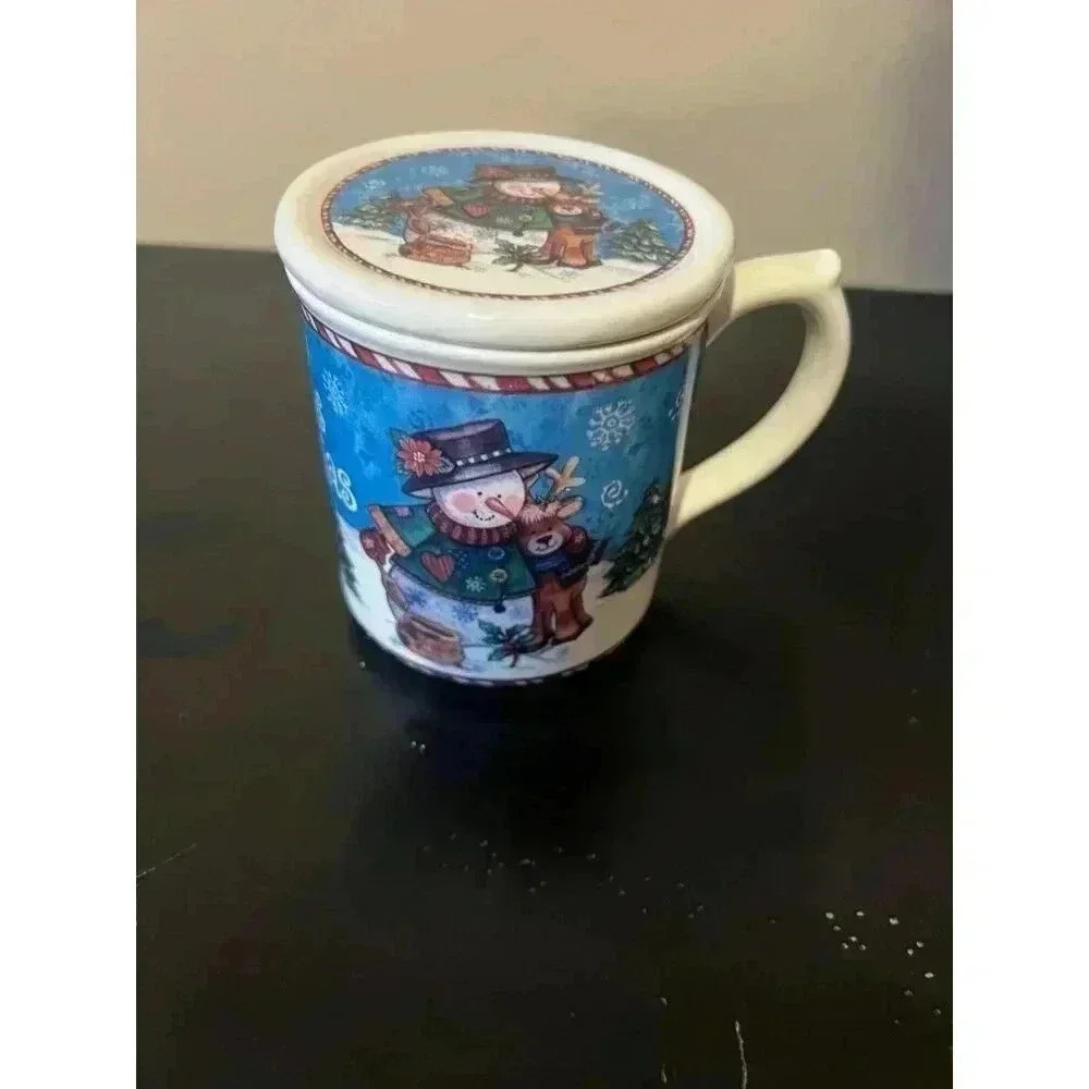 “Keep Friends Close at Christmas” Snowman Mug